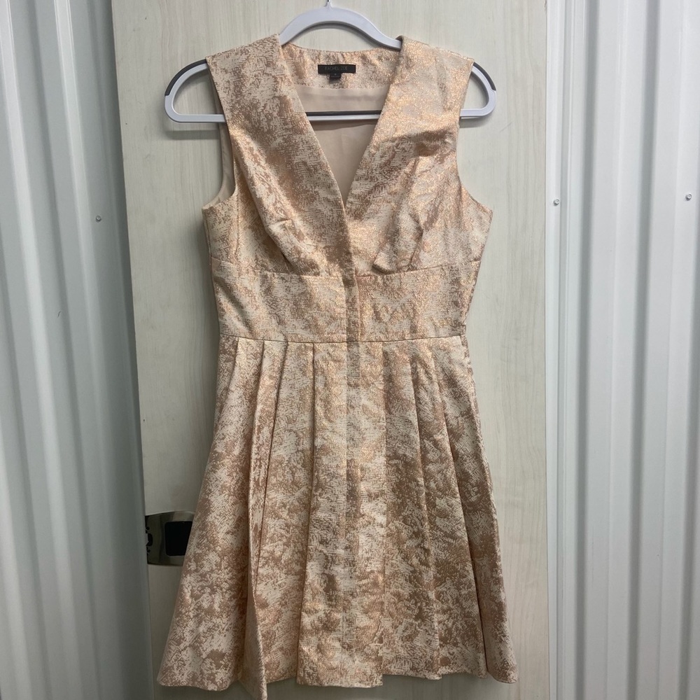 Rachel Zoe rose gold dress